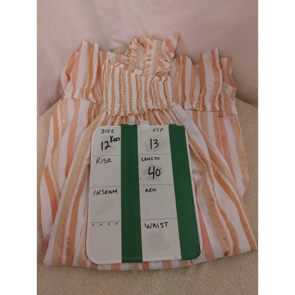 Haute Hippie Kids Style flutter‎ sleeve, tiered peasant Dress Maxi Lined Sz 12 - Picture 14 of 14